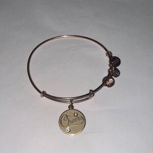 Alex and Ani Rose Gold and God Cheers Charm Bracelet